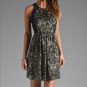 Rebecca Taylor Sequinprint Sleeveless Dress- size 4